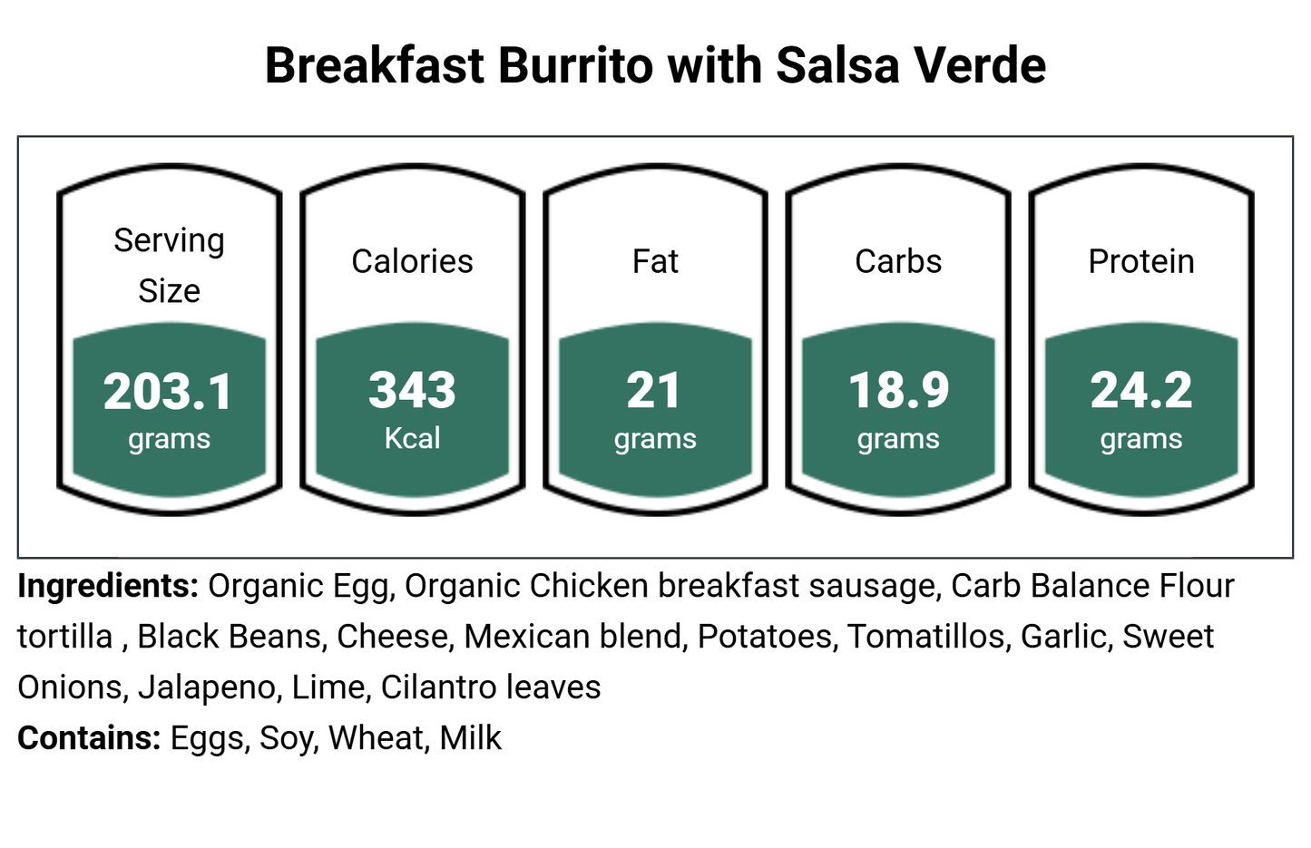 Breakfast Burrito with Salsa Verde