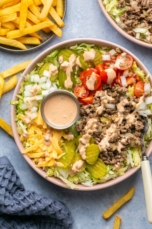 Chop Cheese Turkey Burger Bowl