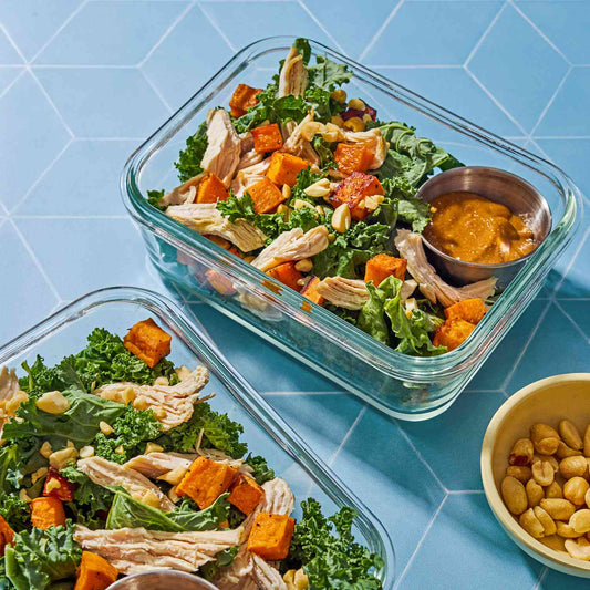 Avocado Lime salad with Roasted Sweet Potato and Chicken