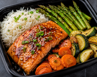 Honey Garlic Salmon Power Bowl