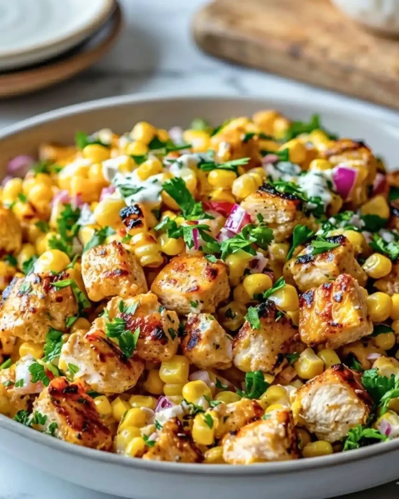 Street Corn Protein Pasta salad and Chicken bowl